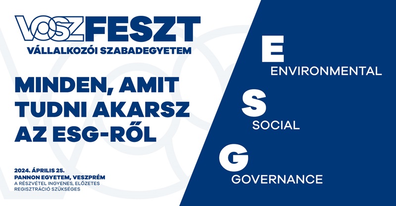 II. VOSZFESZT – ESG. Az új világ itt kezdődik – A konferencia programja